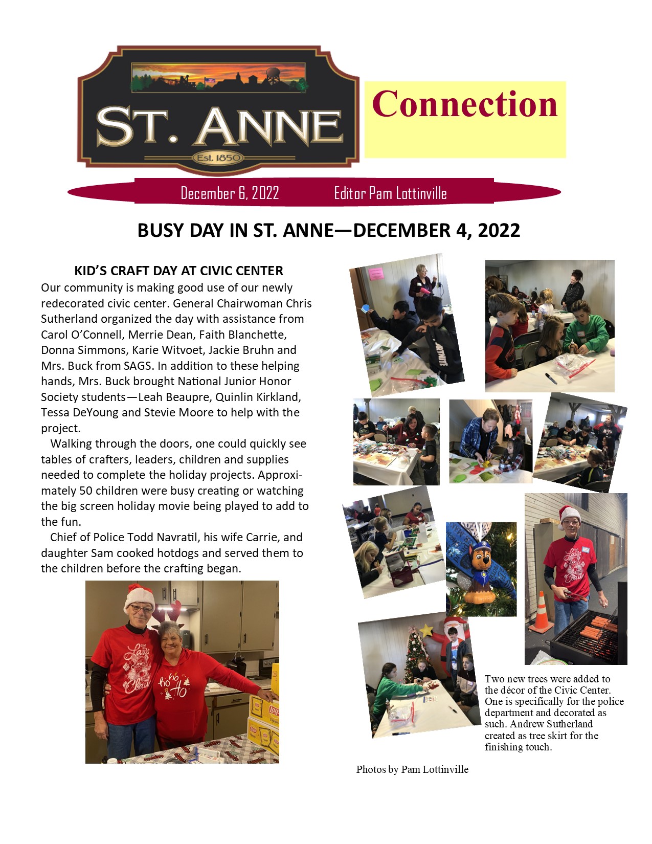Connections, Dec 6th, 2022 Village of St. Anne, IL